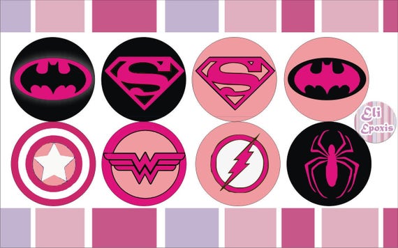 INSTANT DOWNLOAD Printable Kit SuperGirl logos Marvel for