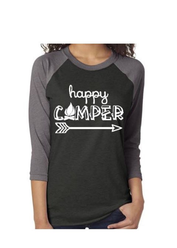 Happy camper shirt Camping shirt Happy camper Outdoors