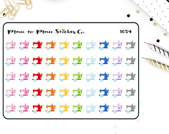 1054~~Sewing Machine Planner Stickers.