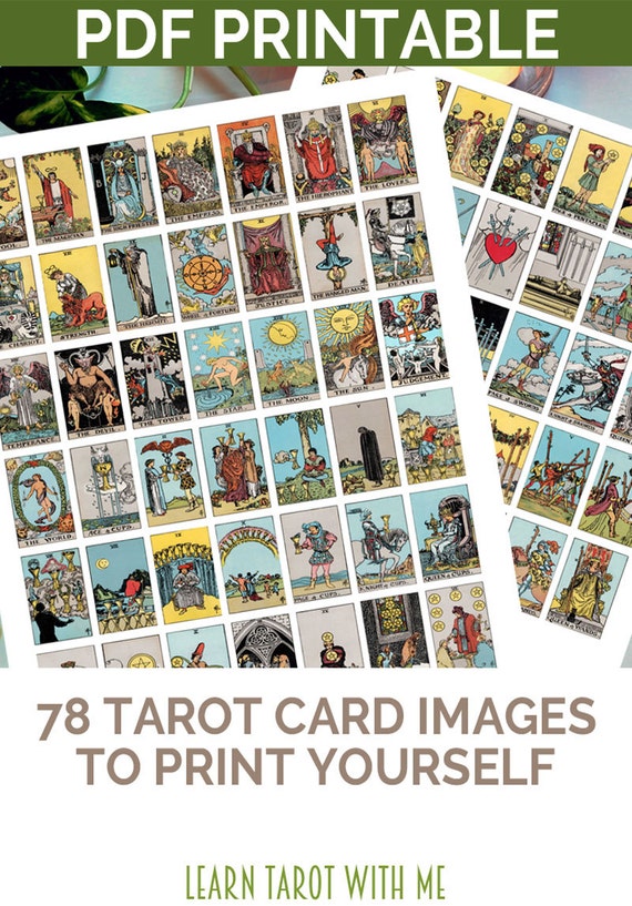 Tarot Printable Stickers in Color planner stickers journal