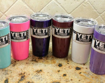 Powder Coated Stainless Steel Tumbler, Custom-Made Travel Mug, YETI Tumbler, Ozark Mug, RTIC Commuter Mug, Hot Beverage Container