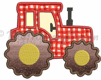 Tractor Embroidery Design - Tractor Applique Design - Applique for boys - Vehicle Applique - Machine embroidery design