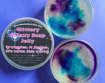 Galaxy Jelly Soap - Soap Jellies - Bath Jelly - Wiggly Jiggly Soap - Fun Soap