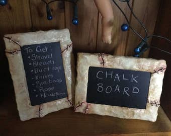 Human Skin/ Flesh Chalk/Memo Board (Ed Gein, Horror, Macabre, Gore) Medical Oddities. Horror Art Custom Gift