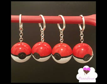 Pokeball Keychains Party Favors- 20 Pokemon Pokeball Keychains Party Favors.