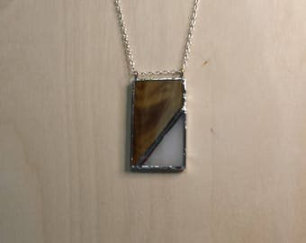 Stained glass pendant