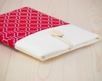 iPad 9.7 Case, iPad Air 2 Case, iPad Air 2 Sleeve, iPad Air Case - Red quadrofoil