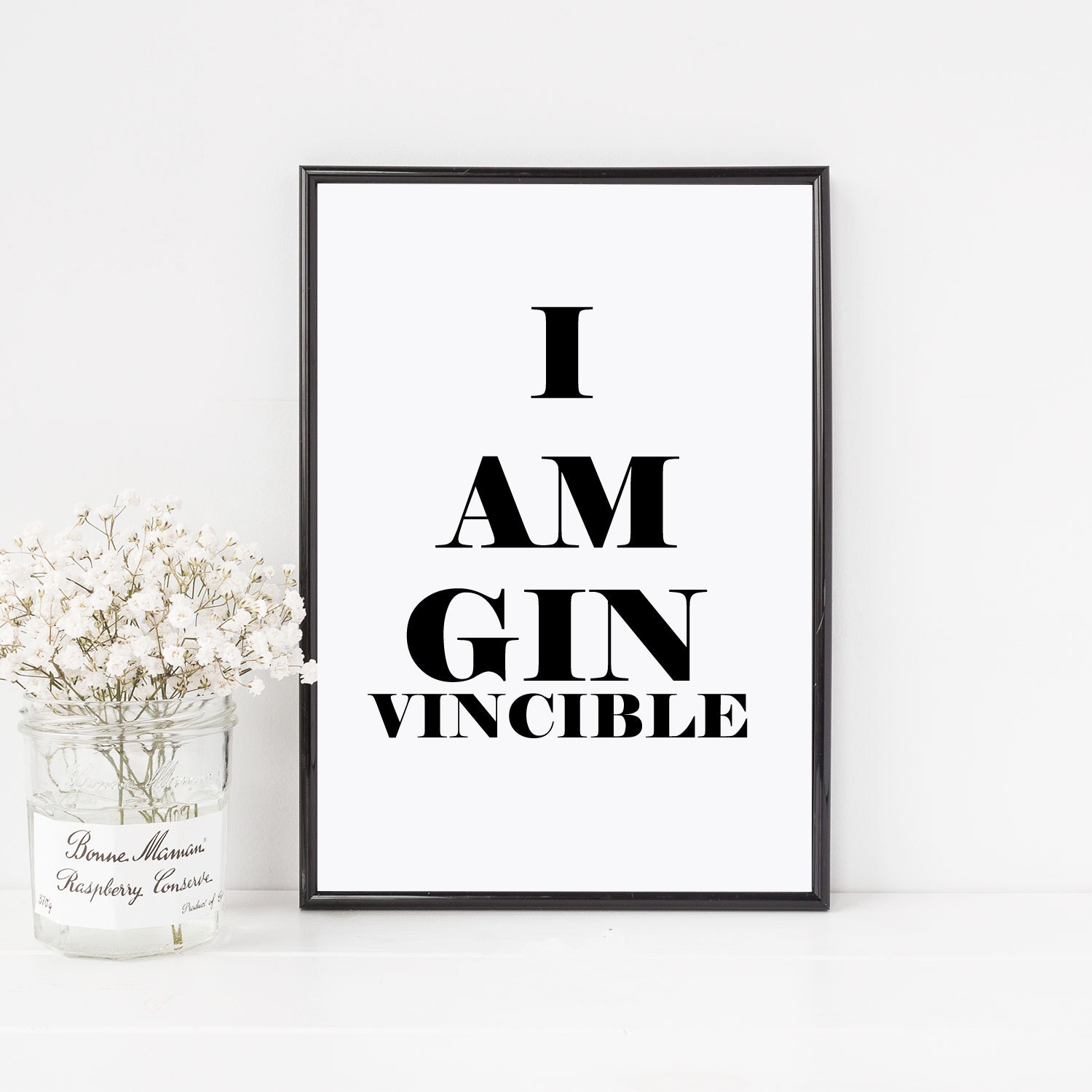 I am ginvincible alcohol prints alcohol puns alcohol