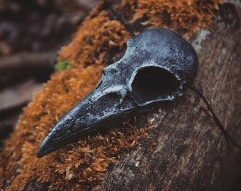 Rabenschädel Kette (fake skull) - Gothic - Larp - Witchy - Fantasy - Ravenskull - Necklace