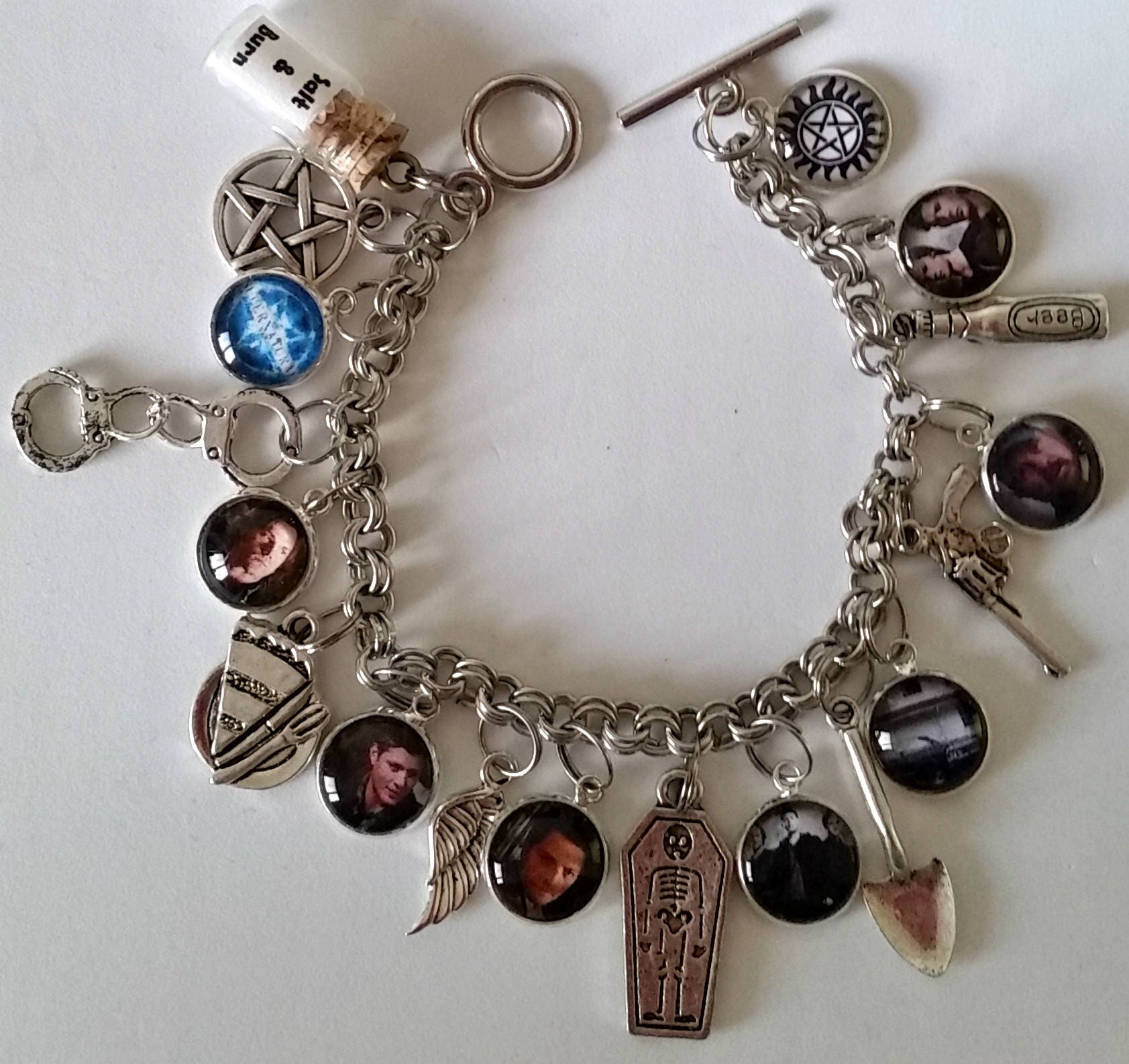 Supernatural Charm Bracelet / Supernatural Bracelet / Ghost