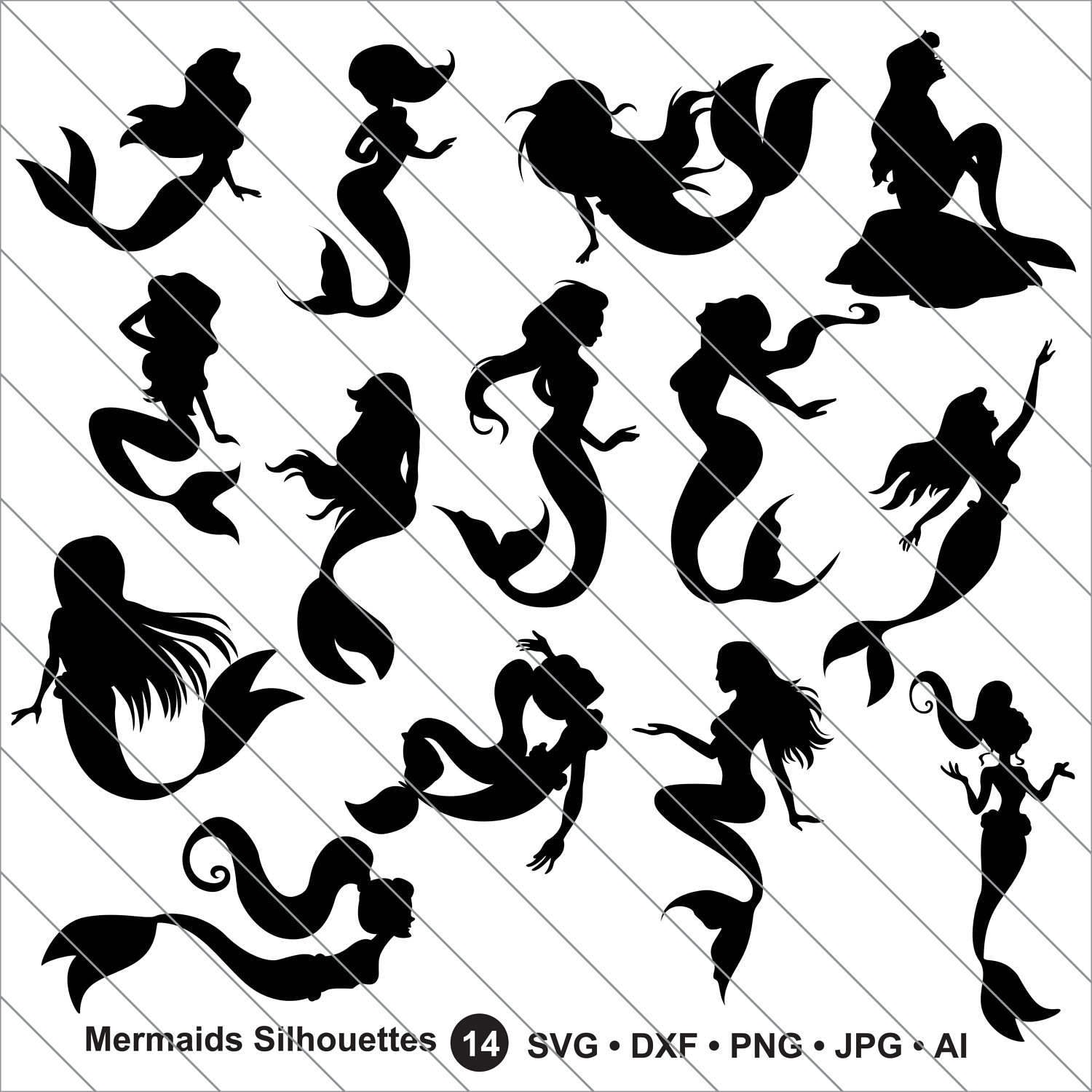 Free Free 87 Mermaid Silhouette Svg SVG PNG EPS DXF File