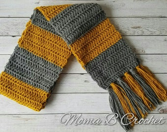 Crochet Newt Scamander Scarf, Newt Scamander Scarf, Fantastic Beasts Fan, Harry Potter Scarf, Hufflepuff Scarf