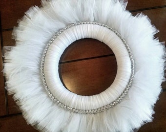 White Winter Christmas Wreath