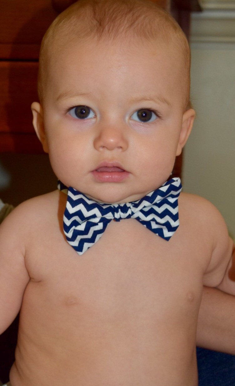 Baby to Toddler sized bow tie with adjustable closure