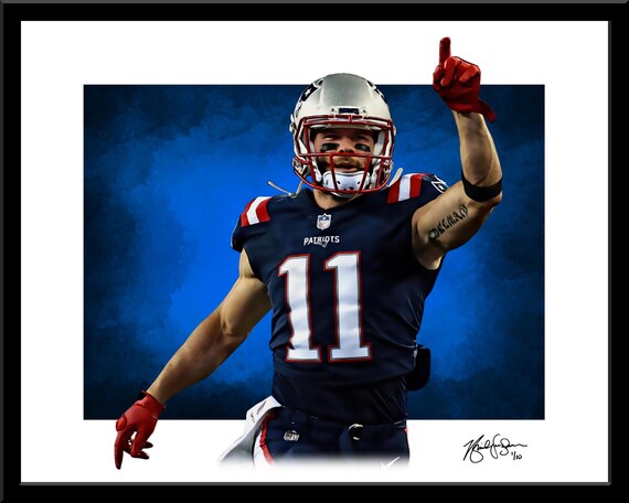 Julian Edelman Print Fine Art Modern Graphic by sportsprints5