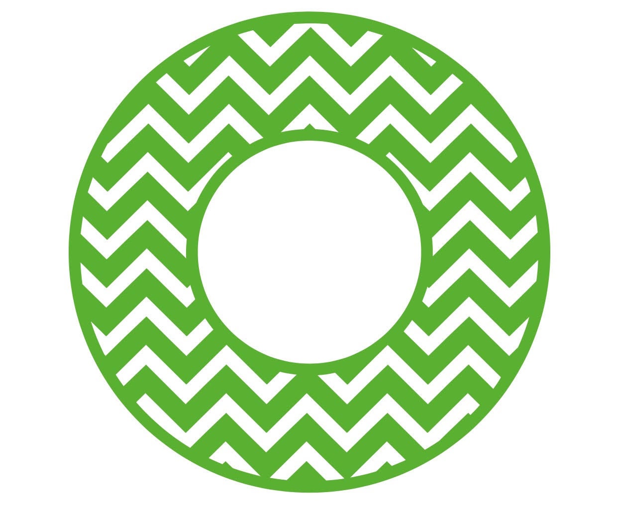 Download Circle Monogram Frame Chevron Pattern SVG Cut File from ...
