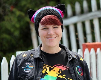 Pussy Hat - Bisexual Pride - LGBTQ - Gay Pride - Women's March - Activist
