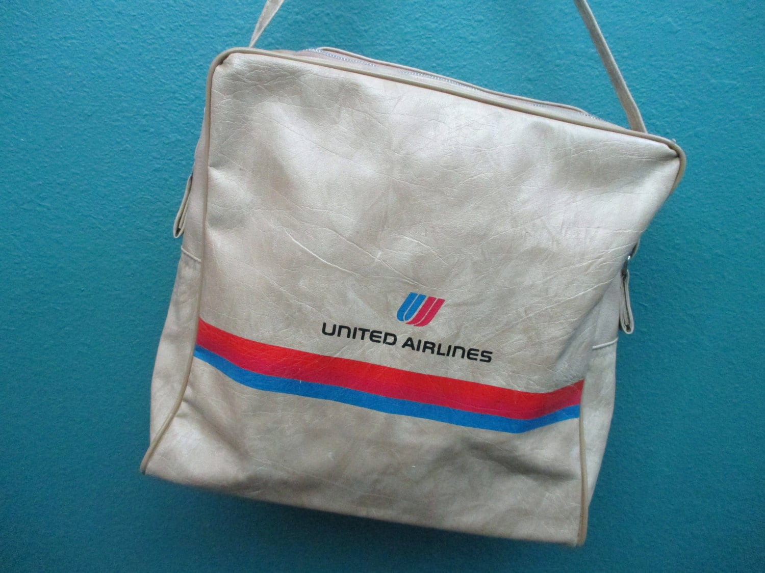 Vintage United Airlines Bag Carry On Shoulder Bag
