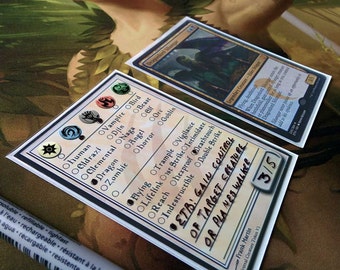 Customizable Dry Erase Creature Tokens X5 for MTG Clone Cards - Ready to ship - Magic the Gathering