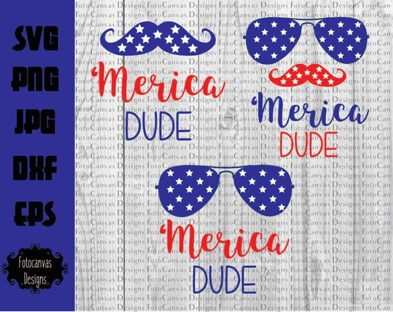 Download Merica Dude SVG Sunglasses Fourth of July Memorial Day