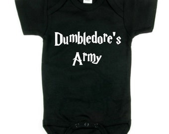 Harry Potter Dumbledore's Army Funny Baby Onesie, Many Colours to Choose From, Newborn to 18 months