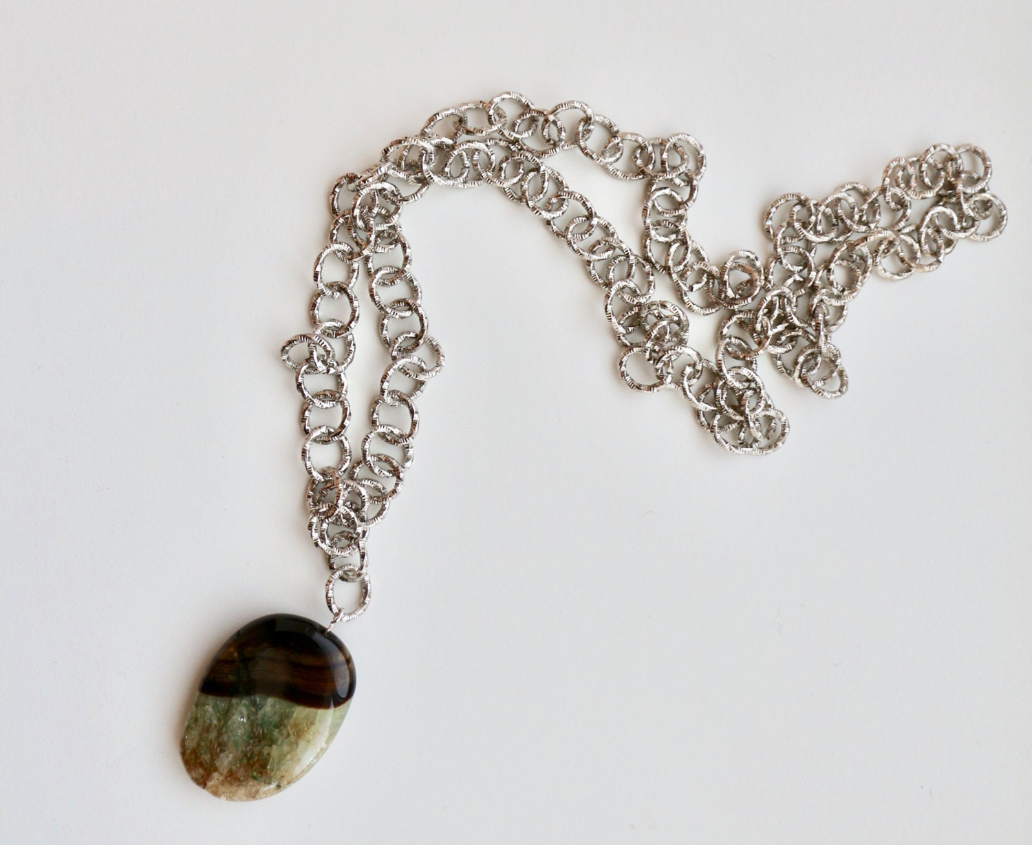 Natural stone necklace