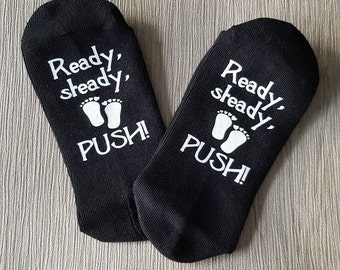 Baby Shower Gift, New baby Present, Pregnancy Gift, New Mom, Newborn Baby, Novelty Socks, Funny Gift, Childbirth Gift, Push Present