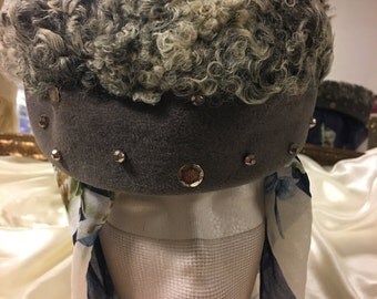 Grey Persian Lamb hat