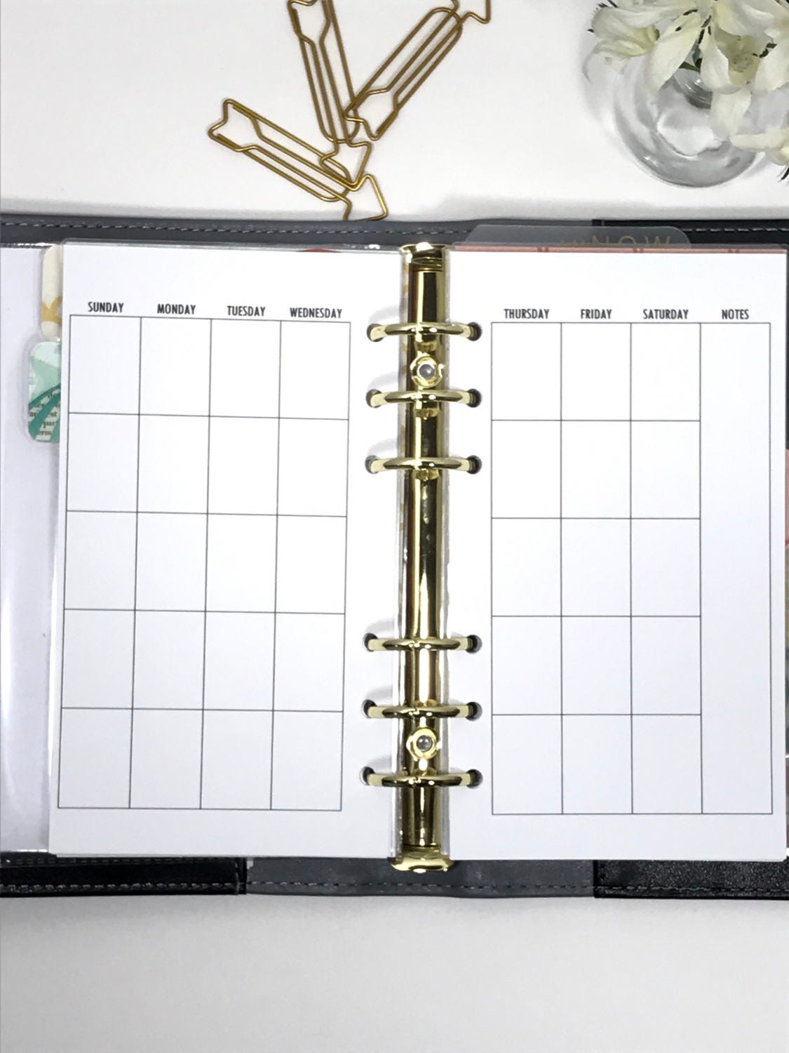 Monthly Personal Planner Inserts printed planner inserts