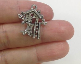 6 Pieces Tree House Charm, Treehouse charms