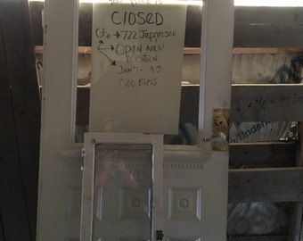 Belveled glass door from 1890s