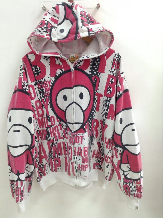 Sale Vintage Baby  Milo  By Bathing Ape Hip Hot Over Print Big