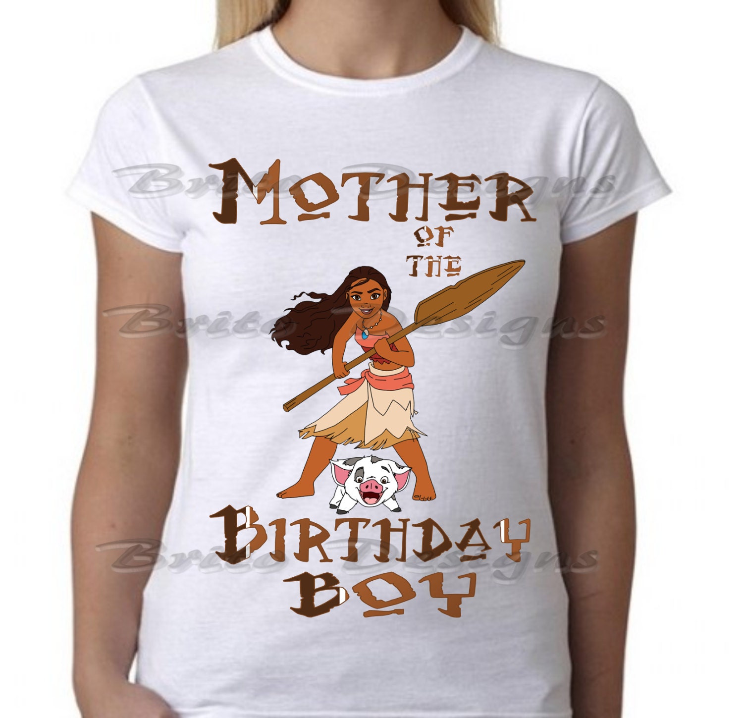 moana birthday family shirts