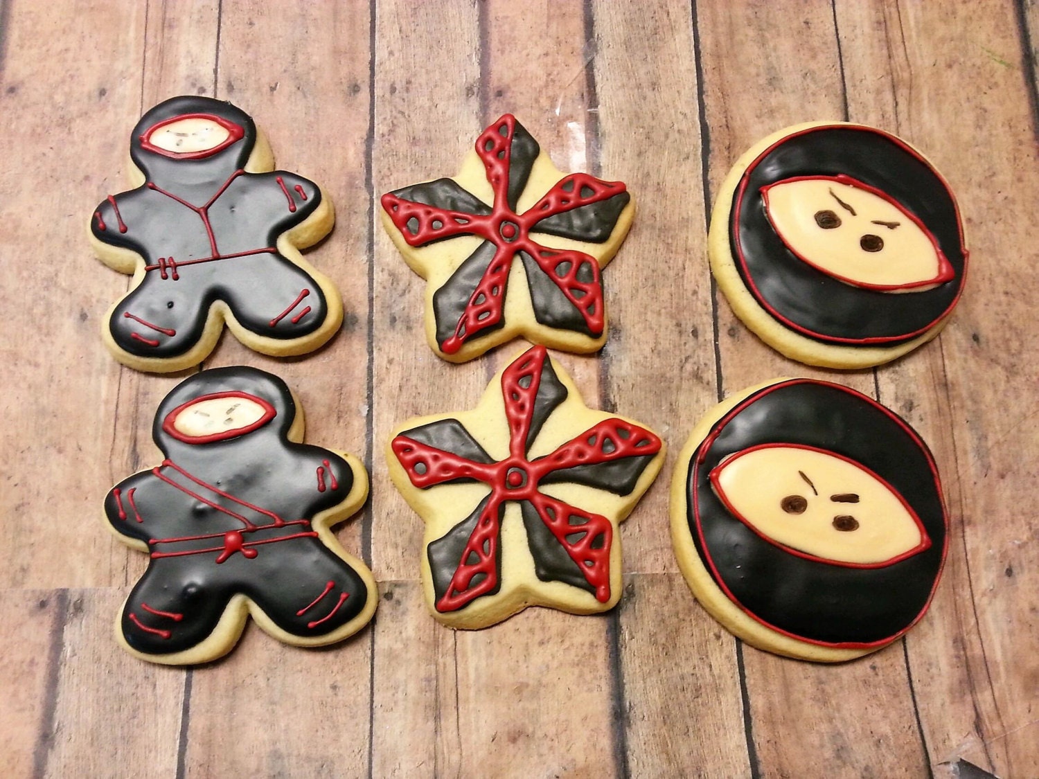 Ninja Cookies One Dozen Ninja Cookies Ninja Party Party