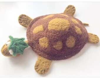 Felted wool felted wool plush Turtle/plush turtle