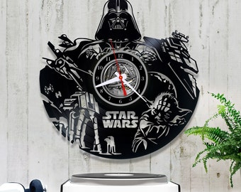 Star Wars Vinyl Clock/Darth Vader Wall Vinyl Clock 0/4/3/Clock Star Wars/Star Wars Lover Gift/Wall Record Clock/Lp Clock/Vinyl Record