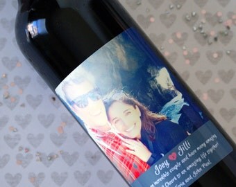 Anniversary Wine Label, Engagement Wine Label, Wedding Label, Wedding Wine Label, Engagement Gift, Custom Wine Label, Wedding Gift, Newlywed
