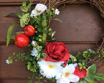 Summer Wreath - Spring Wreath - Door Hanger - Wreath - Home Decor