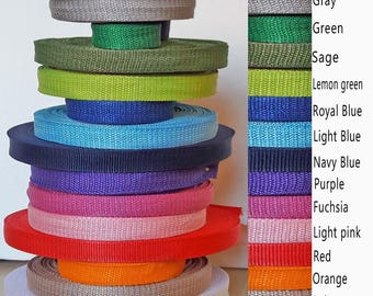 1" webbing 5yrd roll, polypropylene tape, straps material, nylon webbing, belt straps, nylon strap, bags straps, colored webbing, nylon tape