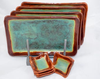 Sushi Plate Set, Sushi, Plates, Table Settings, Housewarming Gift