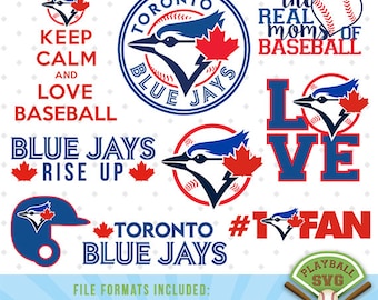 Toronto Blue Jays SVG files, baseball designs contains dxf, eps, svg, jpg, png and pdf files. PB-026