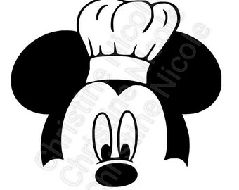 Mickey mouse SVG file chef mickey instant download
