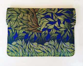 Ankara Wild Forest Laptop Sleeve // African Print