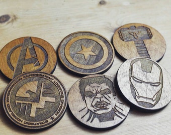 Avengers Wooden Coasters
