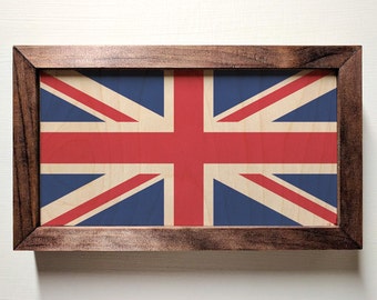British Flag Wooden Sign