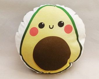 cute avocado pillow