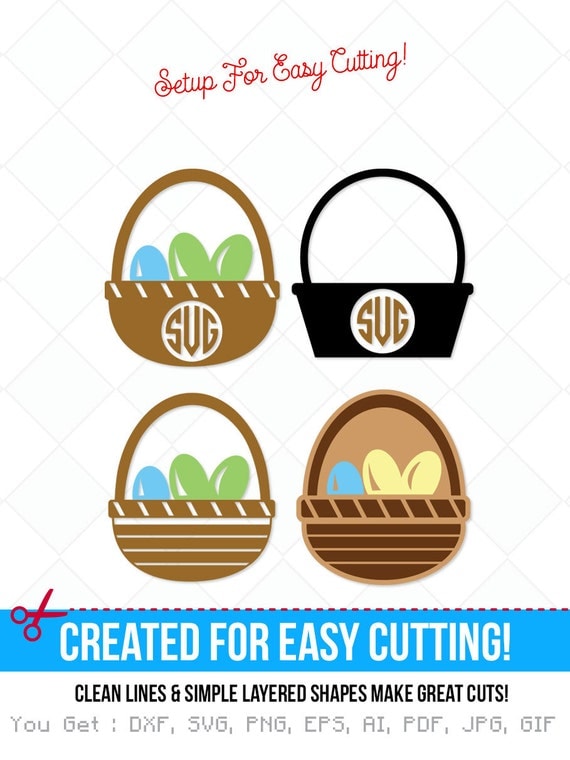 Download easter basket svg easter basket bundle dxf easter svg jpg