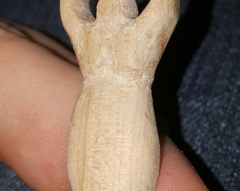 Hand carved Eternal Goddess charm bracelet
