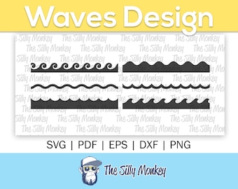 Waves Clipart File | Waves Svg File Wave Png Wave Cricut Cut File Waves Cutting File Waves Wave Silhouette File Waves Wave File Silhouette