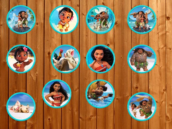 Moana Toppers Moana Cupcake Toppers Moana Birthday Moana